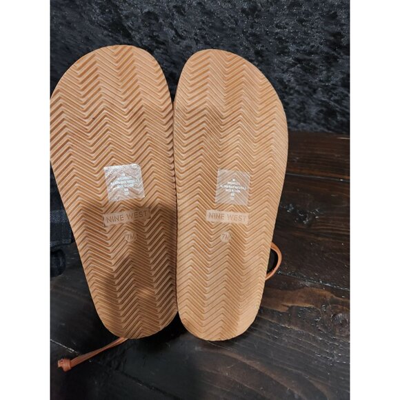 NEW Nine West Sarest 3 Brown Open Toe Strappy Sandal/Sz. 7M - Picture 8 of 9